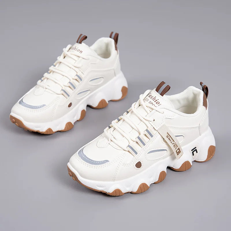 Women Dad Shoes Platform Thick Sole Casual Sports trainer Fashion Breathable Running Shoes Lightweight Non-Slip Ladies Sneakers