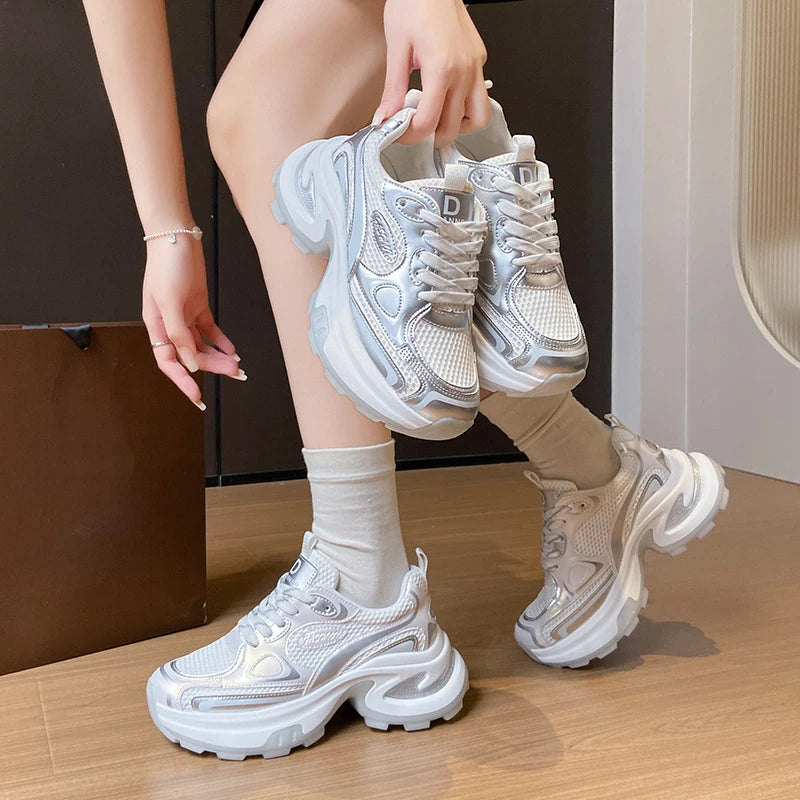2025 Women Sneakers Platform Flat shoes Woman Shoes Casual Ladies Chunky Sneakers Women Shoes