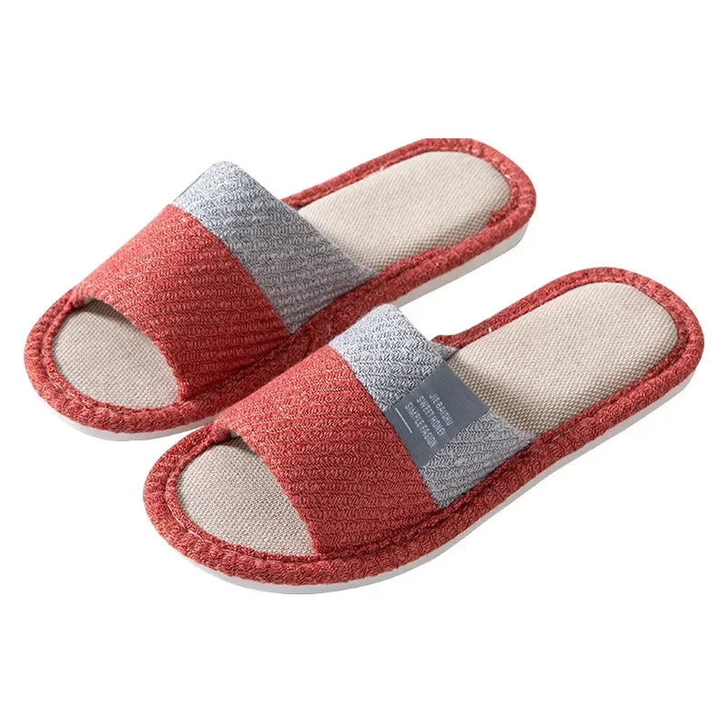 2025 All - Seasons Linen - Cotton Home Slippers - Soft - Sole, Anti - Slip & Breathable for Indoor Use