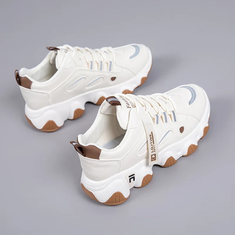 Women Dad Shoes Platform Thick Sole Casual Sports trainer Fashion Breathable Running Shoes Lightweight Non-Slip Ladies Sneakers