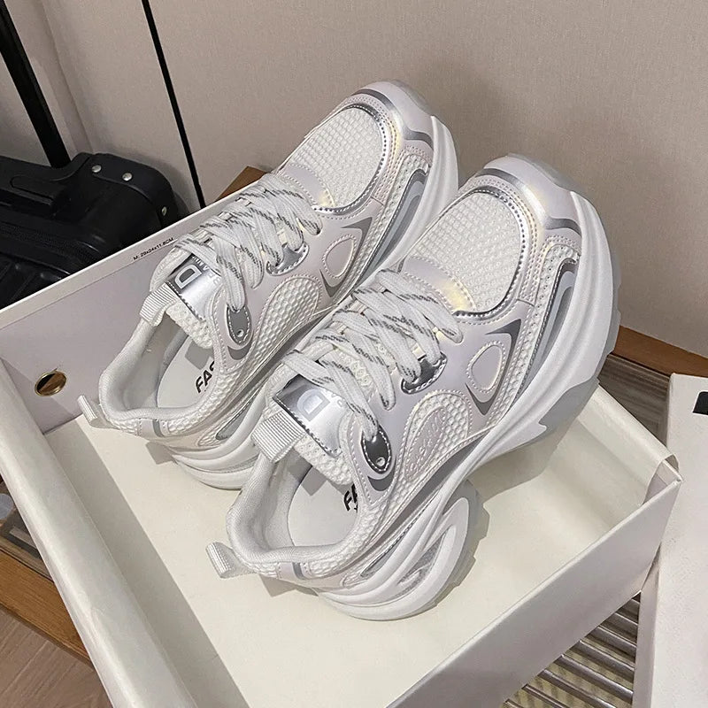 2025 Women Sneakers Platform Flat shoes Woman Shoes Casual Ladies Chunky Sneakers Women Shoes